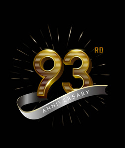 93年黄金周年纪念标志, 装饰背景