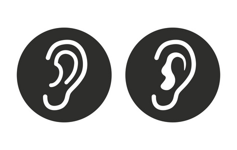 耳朵图标矢量图片