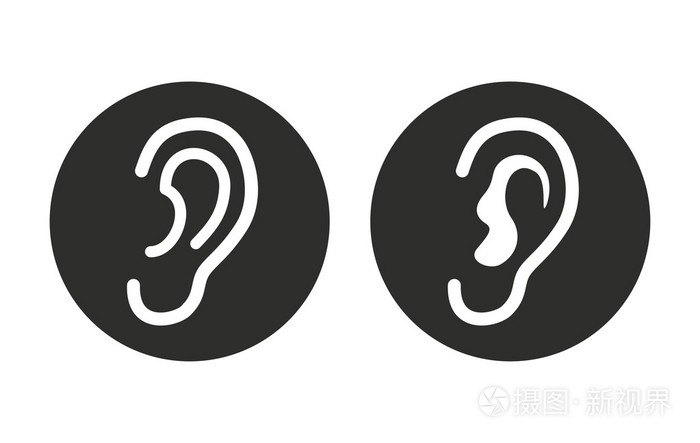 耳朵矢量图标