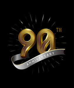 90年黄金周年纪念标志, 装饰背景