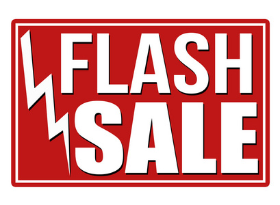 Flash 出售红色标志