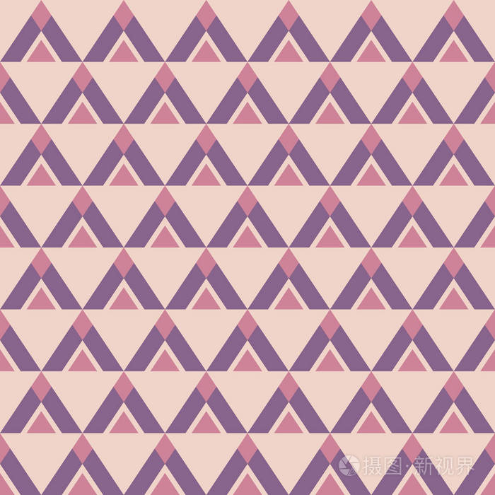 抽象三角形的无缝几何图案.时尚的质感.重复几何图块.民族图案纹理.