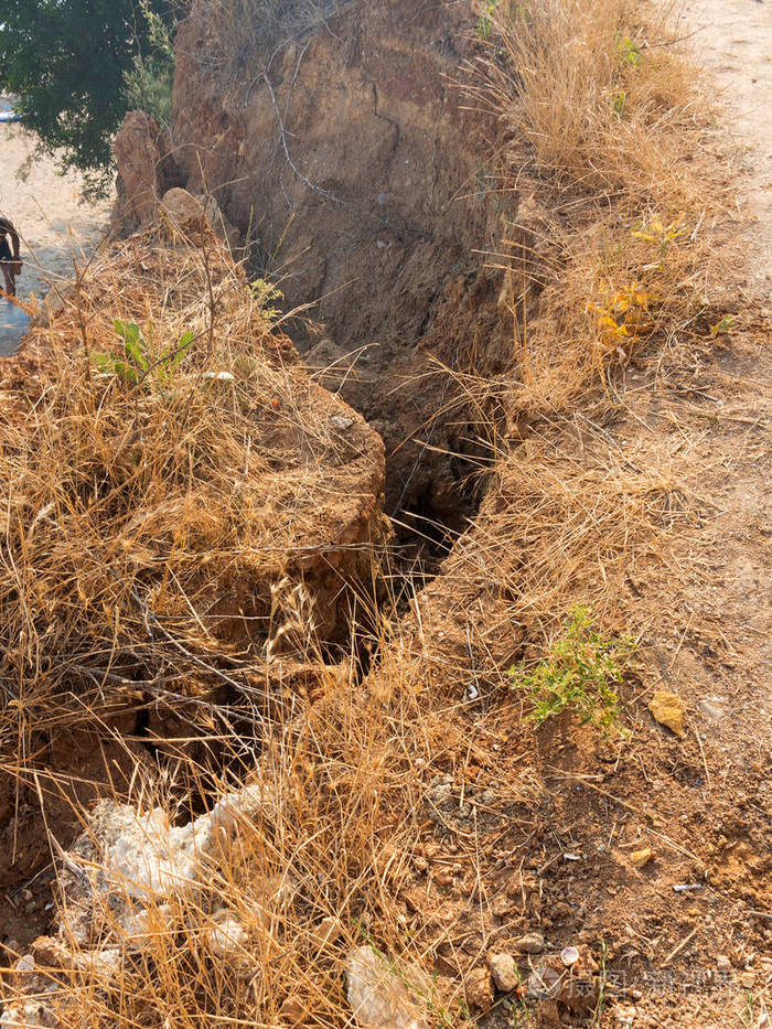 sesmically 危险地区山体滑坡灾害.