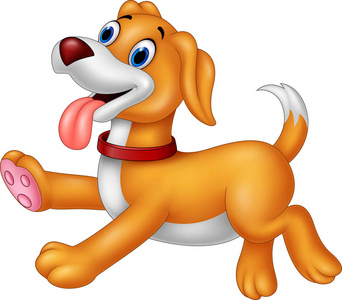 快乐的漫画卡通狗图片