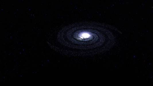 螺旋星系在空间三维图