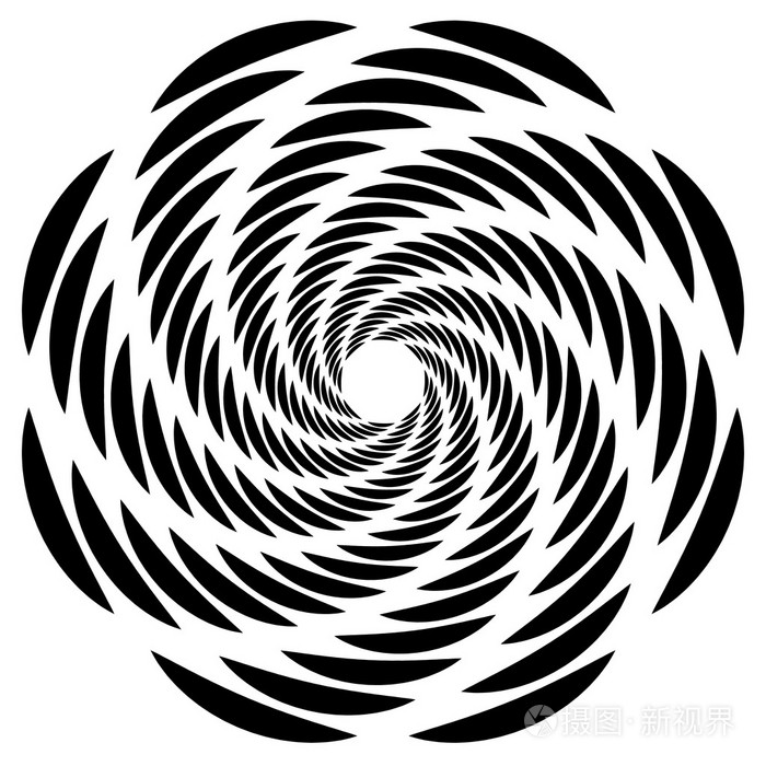 抽象的螺旋旋转元素