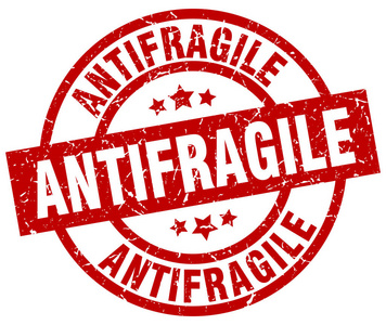 antifragile 圆红 grunge 邮票