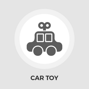 汽车玩具矢量平面图标