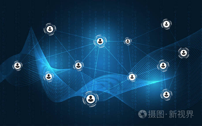 抽象的技术背景高科技通信概念创新背景矢量图