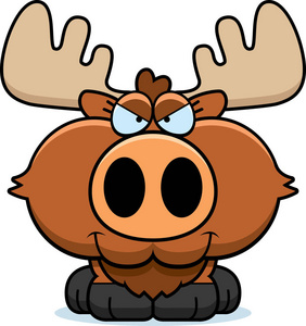 卡通狡猾驼鹿照片