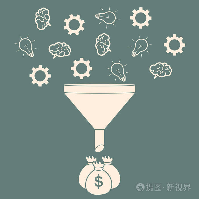 销售漏斗进钱平面样式概念转换的想法.血管内皮细胞