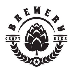 啤酒花矢量图标图片