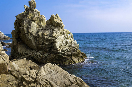 地中海的岩石海岸