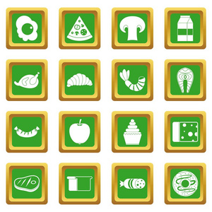 食品图标设置绿色