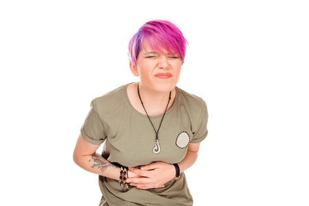 食物中毒, 流行性感冒, 抽筋.负性情绪面部表情反应健康问题照片