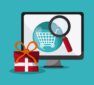 搜索在线设计.数字营销.它制作彩色图案照片