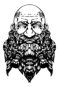 维京人微笑图片