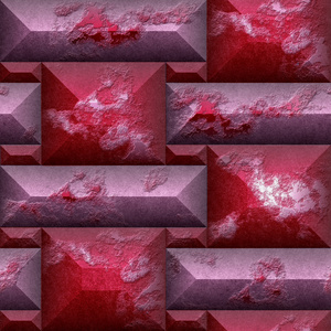 抽象的无缝浮雕花纹的红色和粉色的划伤石头