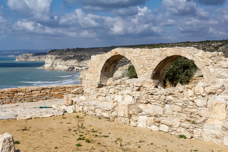 Kourion，在塞浦路斯的希腊古城废墟