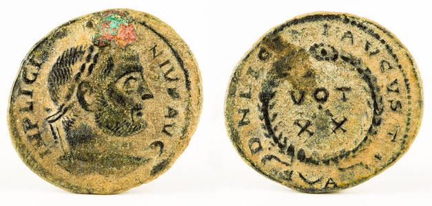 古罗马的铜钱币图片
