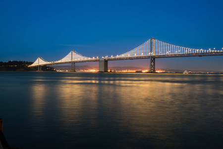 旧金山海湾桥夜景