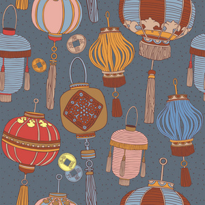 中国龙灯笼图片-中国龙灯笼素材-中国龙灯笼插画-摄图新视界