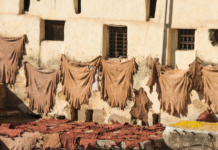 摩洛哥传统皮革制革厂