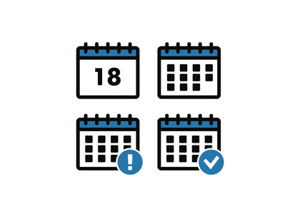 计划向量.日期图标照片