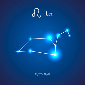 十二星座狮子座图片 十二星座狮子座素材 十二星座狮子座插画 摄图新视界