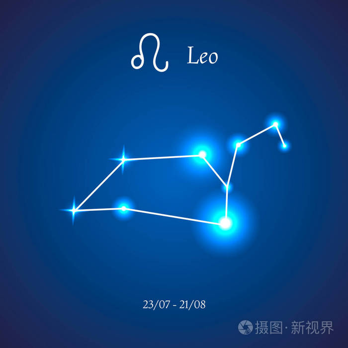 狮子座星座图案符号图片