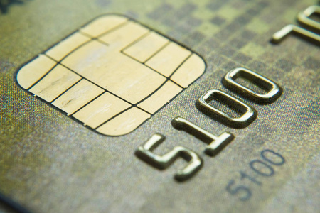 低的关键微距拍摄时新的信用卡