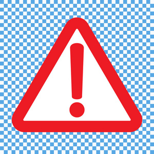 红色注意标志图片