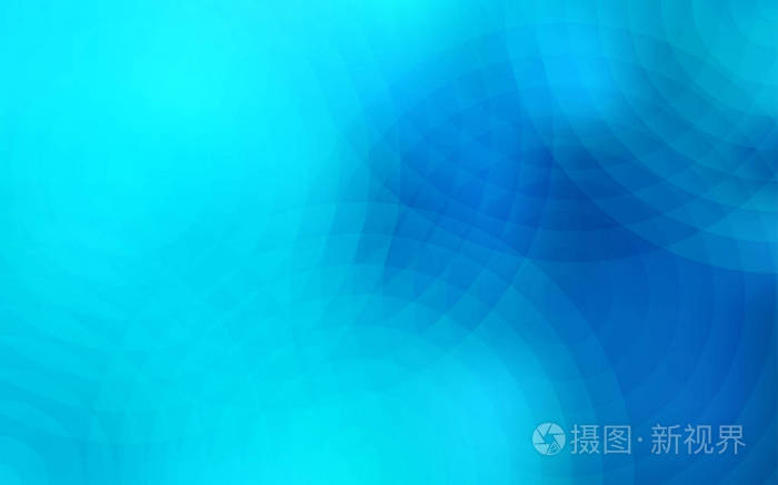 带磁盘的浅蓝色矢量纹理.抽象背景上的模糊气泡, 色彩渐变.