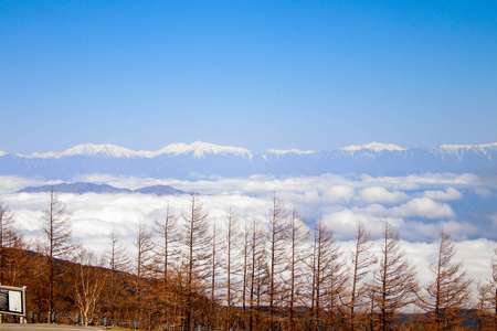 日本阿尔卑斯山第五站富士山景观云线照片
