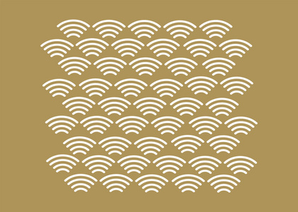 海纹日本传统模式.波浪模式.日本海纹矢量照片