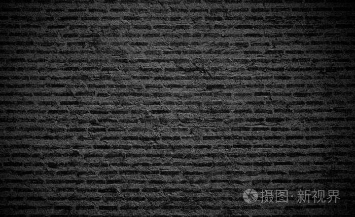 黑砖墙壁纹理背景