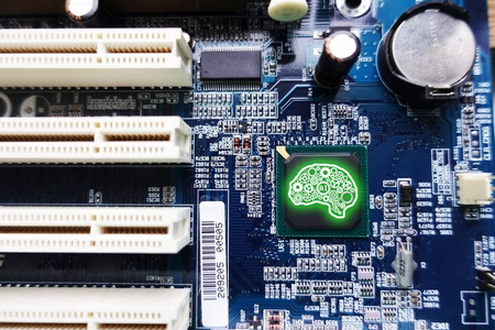 计算机主板与绿色脑形态的人工智能概念