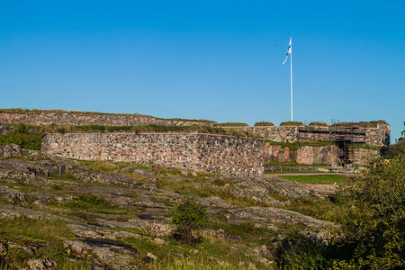 堡垒在芬兰堡 Sveaborg, 海堡垒海岛在赫尔辛基, 芬兰