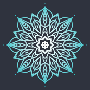 色达坛城曼陀罗花.民族图案.圆坛城的线路.矢量我照片