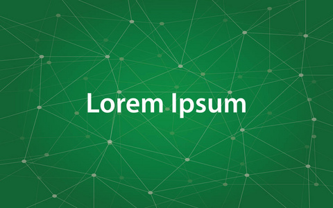 lorem ipsum，通常用星座和绿色的背景，例如文本的插图文本