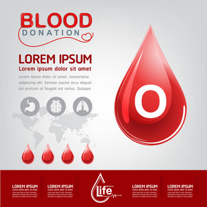 血液捐赠概念