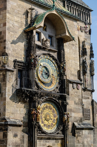 在布拉格老城的天文钟 布拉格天文钟。捷克共和国