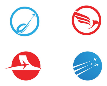 飞机飞行标志和符号矢量模板应用程序