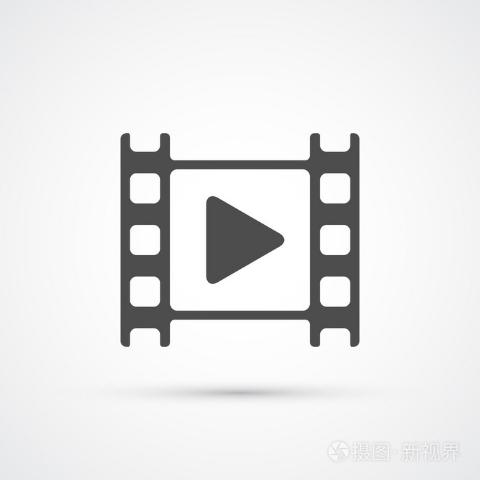 电影电影播放图标.矢量