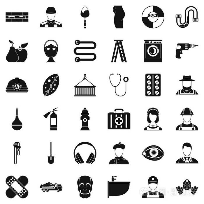 良好的职业图标设置, 简单的风格