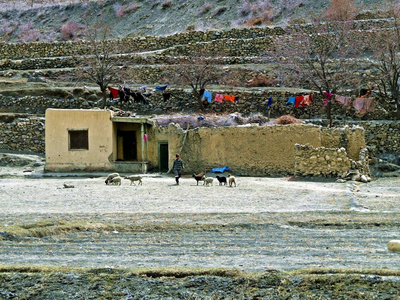 巴基斯坦北部喀喇昆仑山偏远 Shimshal 村