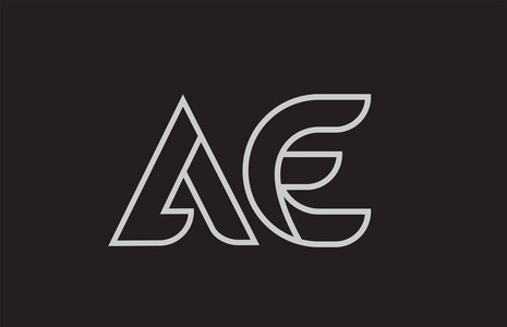 初始字母ae标志模板设计奶和甜饼干为sociedeanonimanacionaldetran