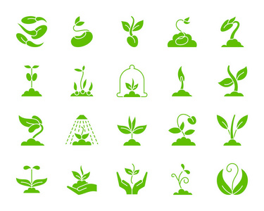 萌芽的土壤图片