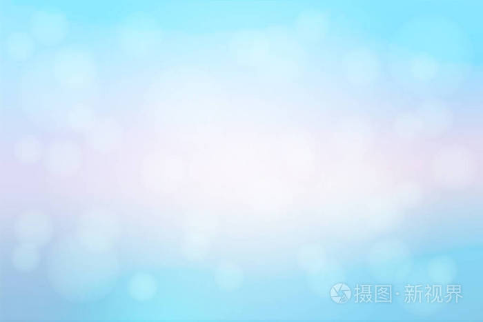 浅蓝色色调粉红色抽象模糊渐变网格散景光矢量背景