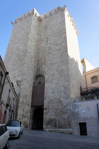 Elephant.Cagliari.Sardinia.Built 的塔在1307年